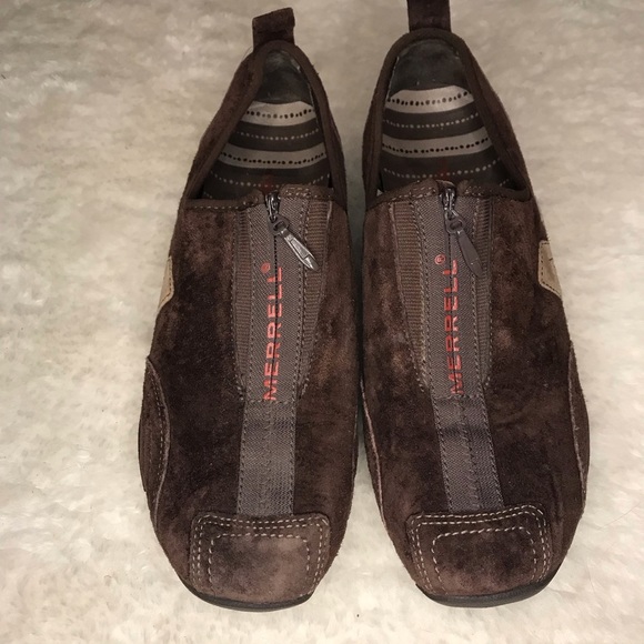 MERRELL Barrado Brown Suede Sneakers 8M - Picture 4 of 8